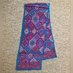 Carole Little Floral Boho Silk Oblong Scarf